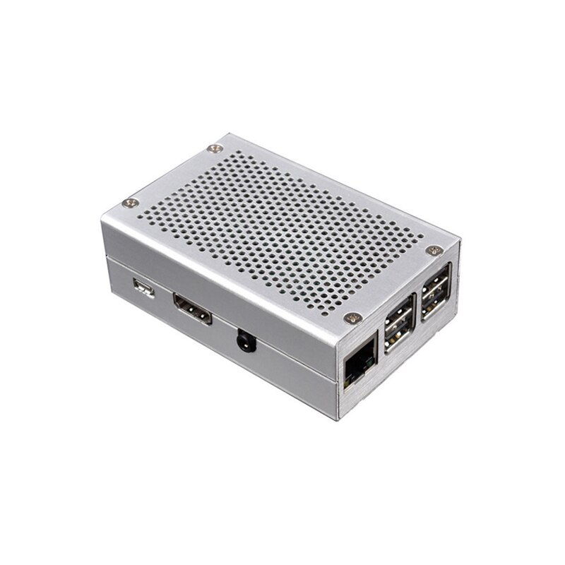 Metal Enclosure Raspberry Pi 3 Aluminum Case for RPI 3 Model B Compatible with Raspberry Pi 3 Model B+ Black Silver Case