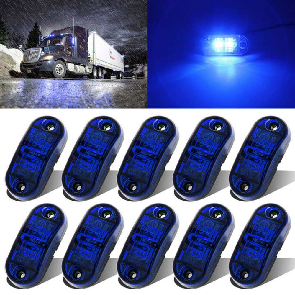 10pcs Side Marker Light Universal LED Side Marker Light Truck Lamp Waterproof