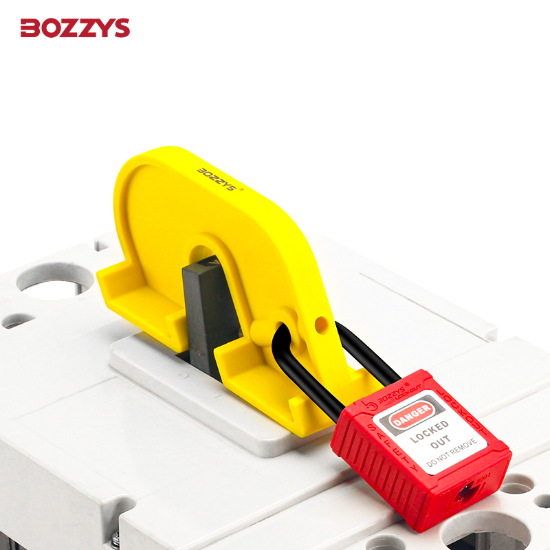 Extra Grote Plastic Stroomonderbreker Lockout Tagout-Apparaten Met Draaischroef Voor Industriële Elektrische Schakelaar