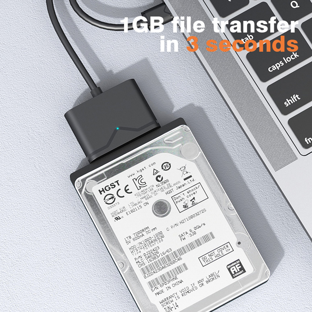 Usb 3.0/2.0 to sata-datakabel sata iii 6 gbps extern hårddiskadapter för 2.5-- tums 3.5-- tums ssd-hårddiskar