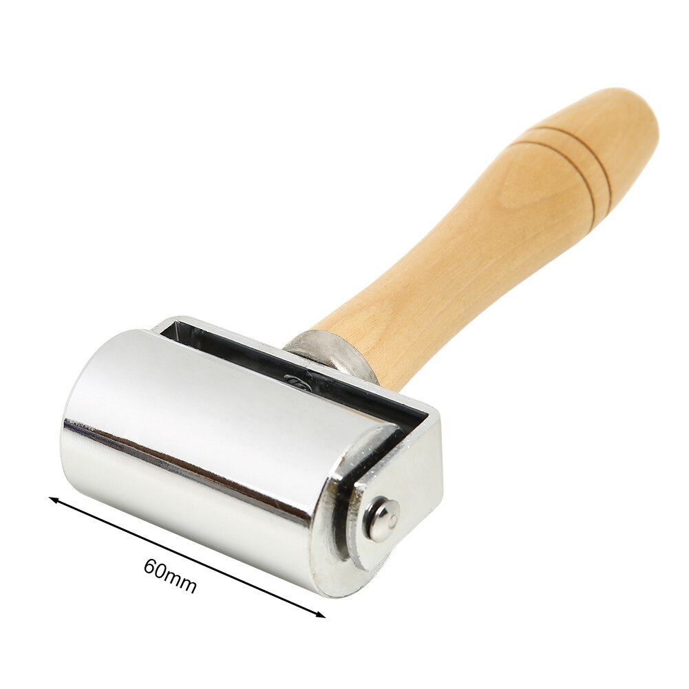 Leather Glue Edges Laminating Roller Craft Leather GlCraft Roller DIY Handmade Crease Tool Leather Press Edge Rolle Wood Handle: 60mm