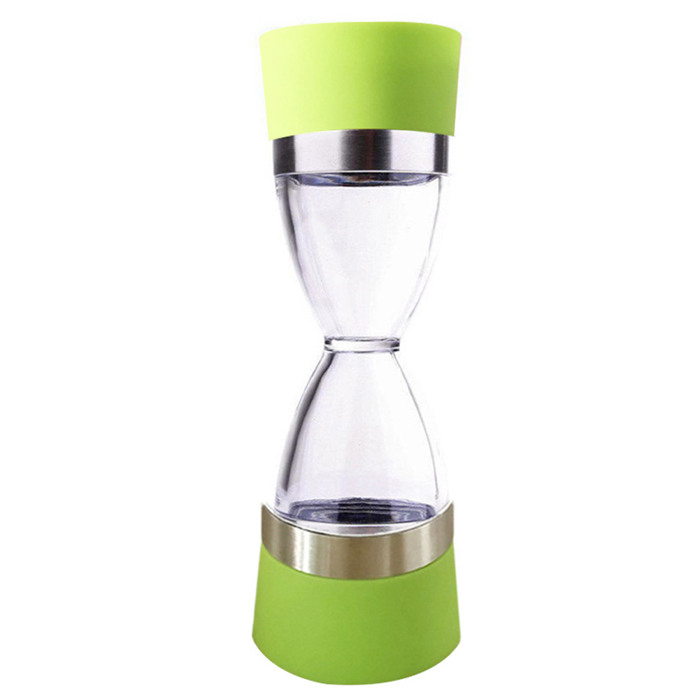 2 in 1 dobbel salt pepper mølle sesam krydder kvern shaker kjøkken matlaging verktøy keramisk akryl enkel å rengjøre multi-purpose bærbar: Grønn