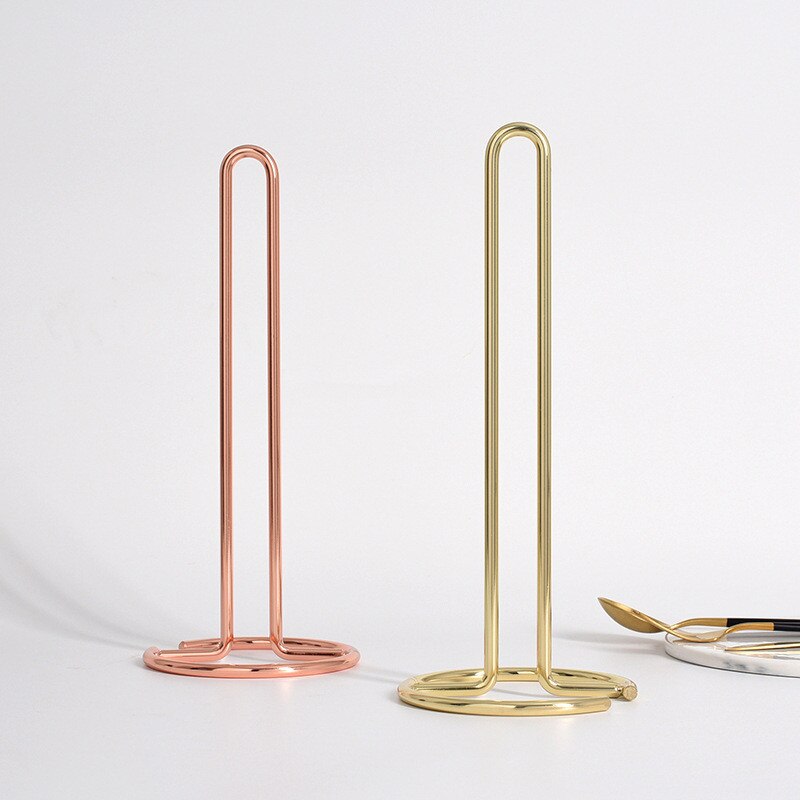 Vertical Paper Towel Rack Kitchen Paper Roll Storage Holder Home Restaurant Dinner Table Supplies