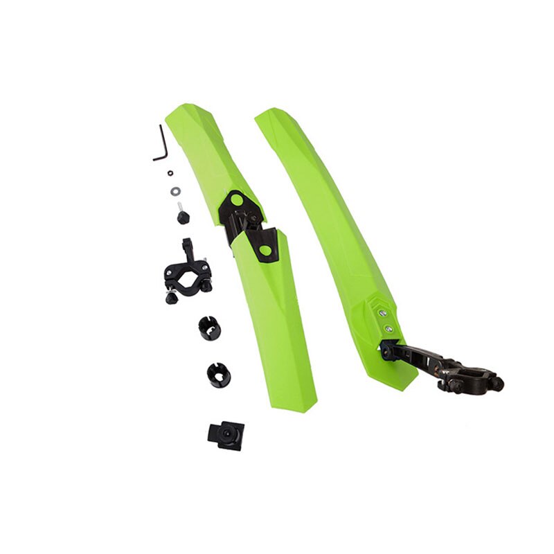 2 st mountainbike fender cykling mtb stänkskydd cykel vingar stänkskydd stänkskärmar för cykel cykel tillbehör delar stänklappar: Grön