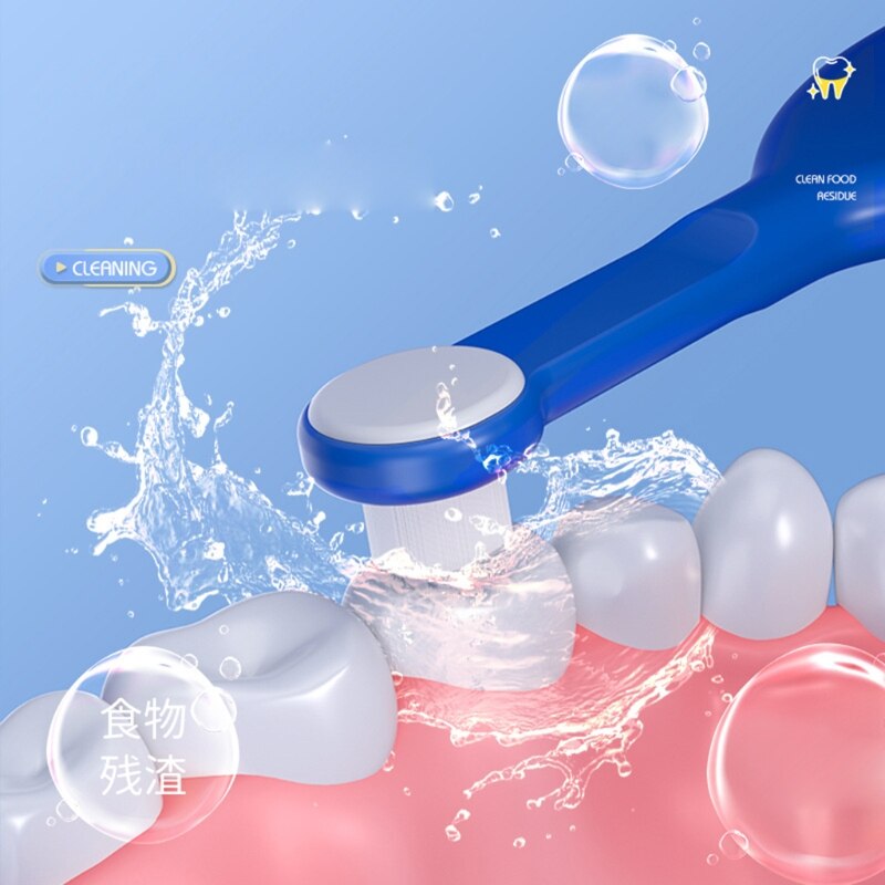 B2eb crianças escova de dentes macio cerdas finas escova de dentes dos desenhos animados escova de cuidados orais dentes branqueamento ferramenta de limpeza para crianças