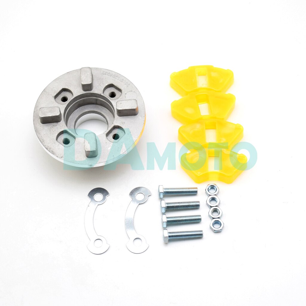 Buje de rueda y tornillo de buje de rueda y amortiguadores de goma de rueda trasera DY90 DY100 JH70, para motocicleta, dirt pit bike: one set