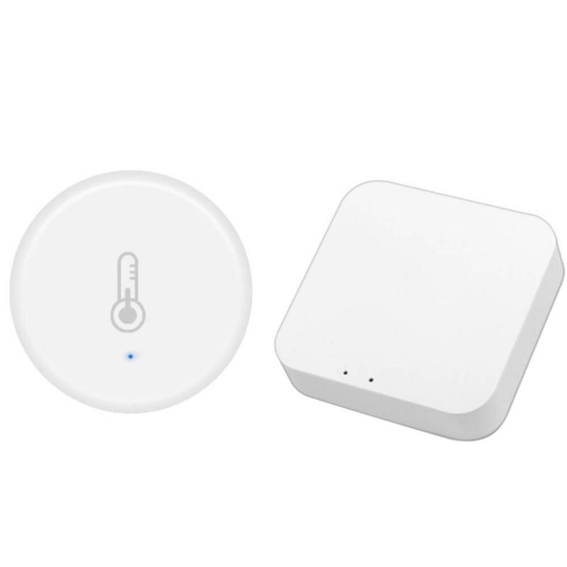 Tuya/SmartLife ZigBee3.0 Temperature And Humidity Sensor Smart Home Security Control Via Zigbee Hub Works With Alexa Google Home: set  A