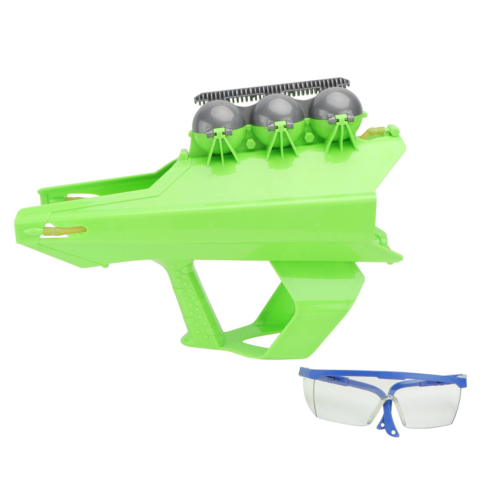 1 Set Winter Spelen Sneeuw Artefact Sneeuwbal Launcher Kinderen Speelbal Met Goggle: Green