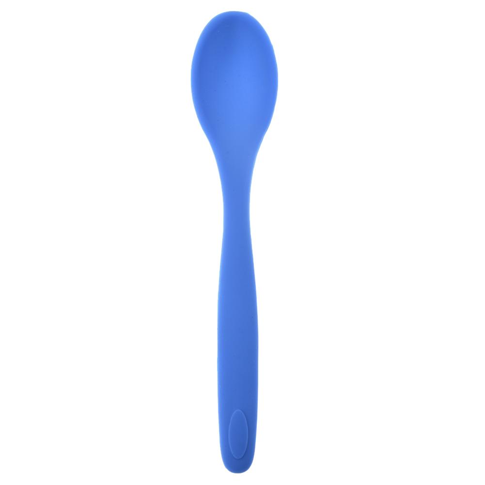 Universal- flexibel Wärme Beständig Silikon Suppe Löffel Schaber Spachtel Eis Kuchen Für Schaufel Küche Werkzeug: Blau