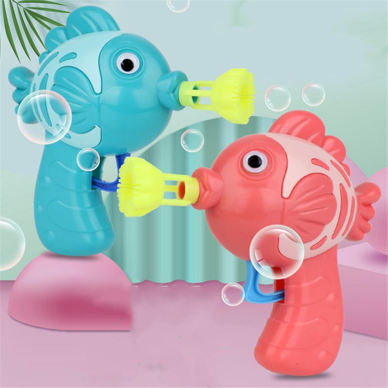 Leuke Vis Zeep Water Bubble Bubble Blower Machine Speelgoed Voor Kids Kinderen Manu T5EC