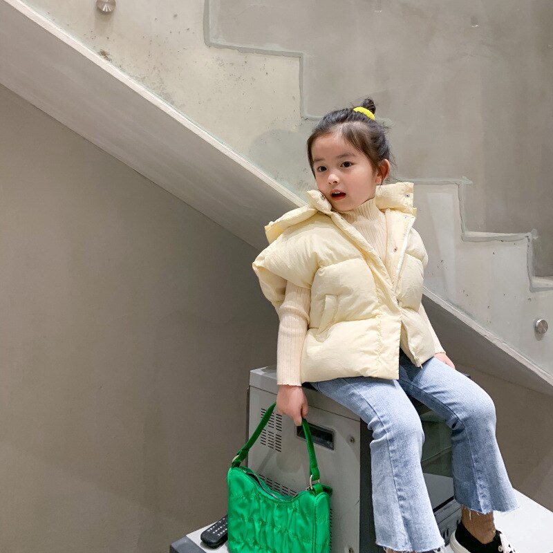 Winter Neue Koreanische Ausführung Hand Gestopft Baumwolle Mit Kapuze Jacke Warme Verdickt Weste für niedlichen Baby Jungen und Mädchen