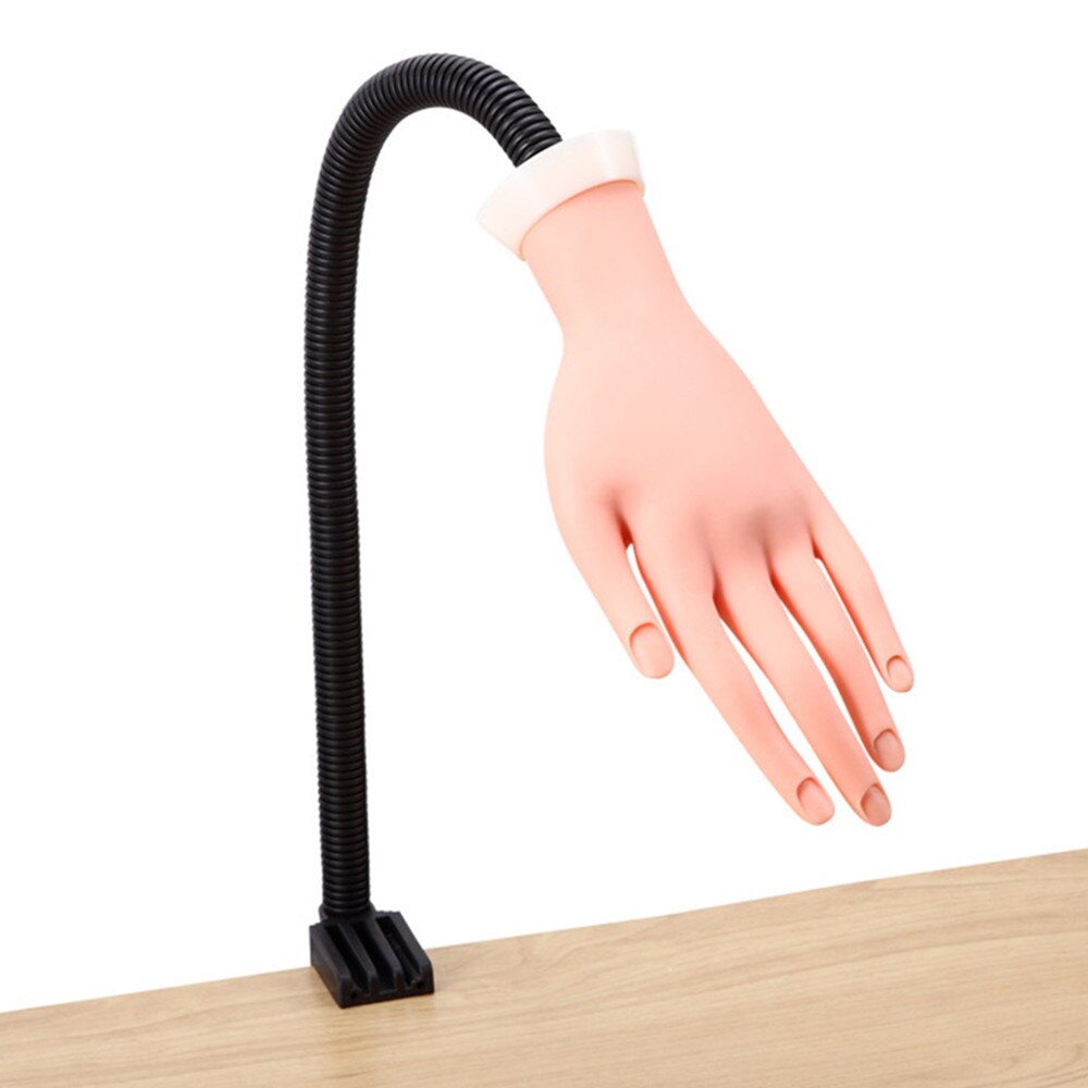 Manicure øvelse hånddrev søm leverancer øve hånd til akryl negle manicure hånd træning silikone hånd mannequin hånd