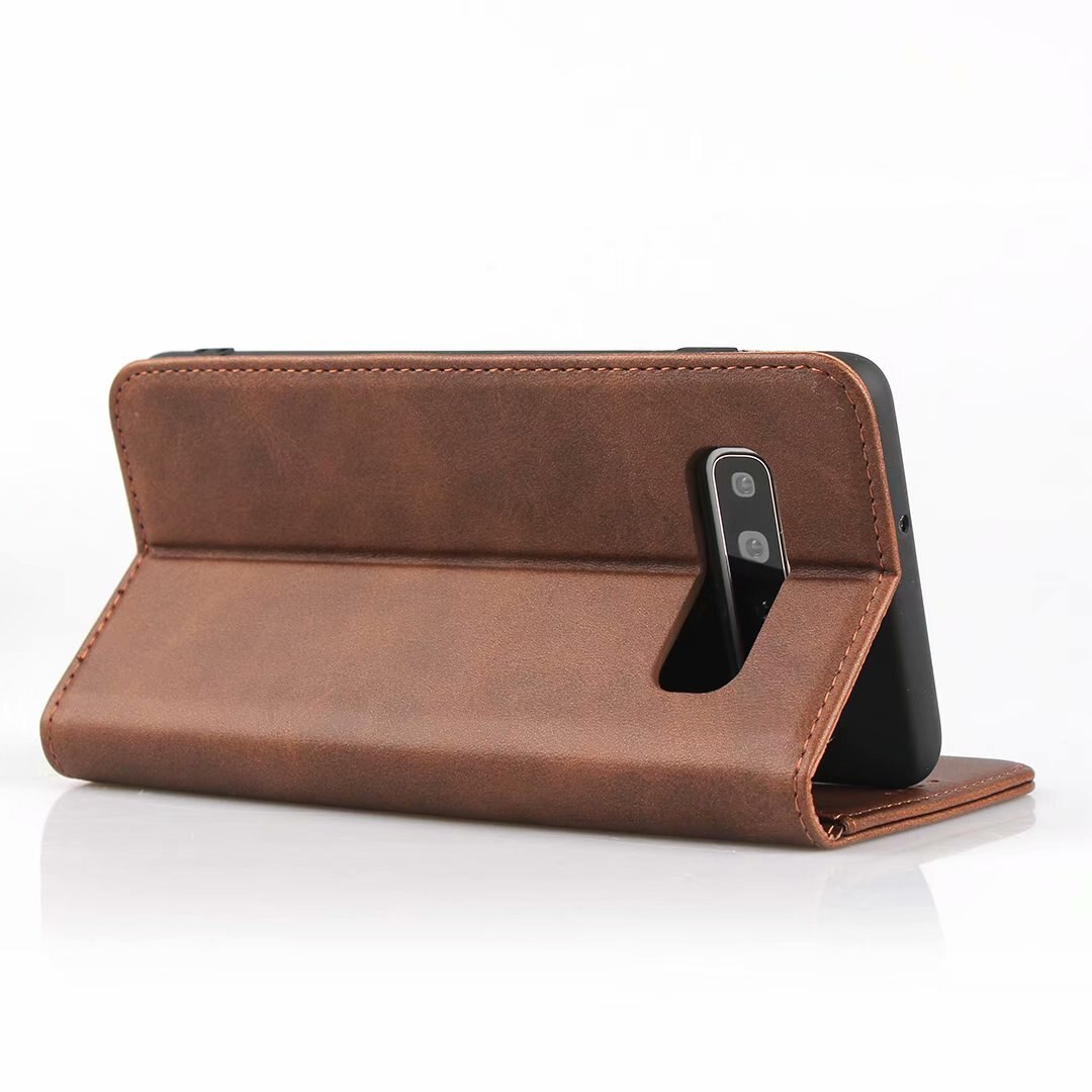 Skórzane etui do Samsung Galaxy S10/S10E/S10 Plus 5G etui z klapką etui na karty etui na przyciąganie magnetyczne etui na portfel