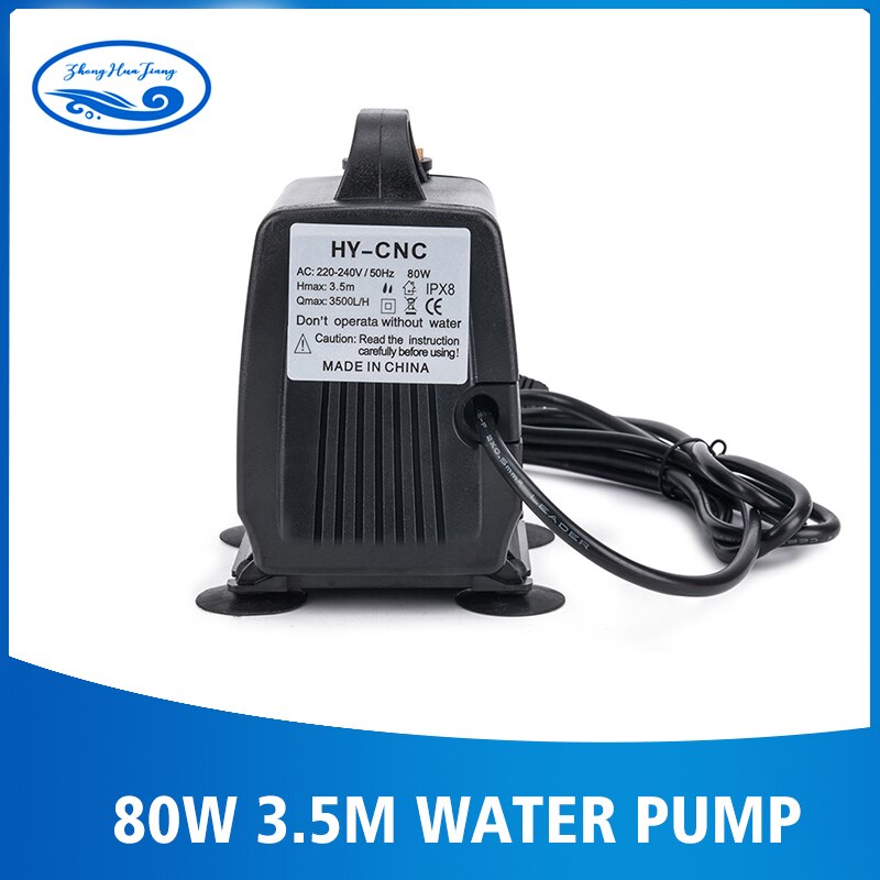 80w 3.5M Water Pump Submersible Pump Spindle Tool Cooling Pump Large Power 80W AC: 220V -240V for Engraving Machine