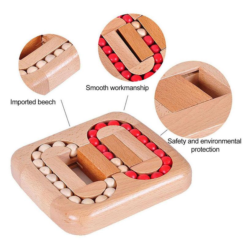 Holz Tisch Labyrinth Gleichgewicht Gremium Tisch Labyrinth Flache Ball Spiel Schnelle Spiel Erwachsene Tabelle Schiff Eltern-Art Für freundlicher Und Interagieren D2H8