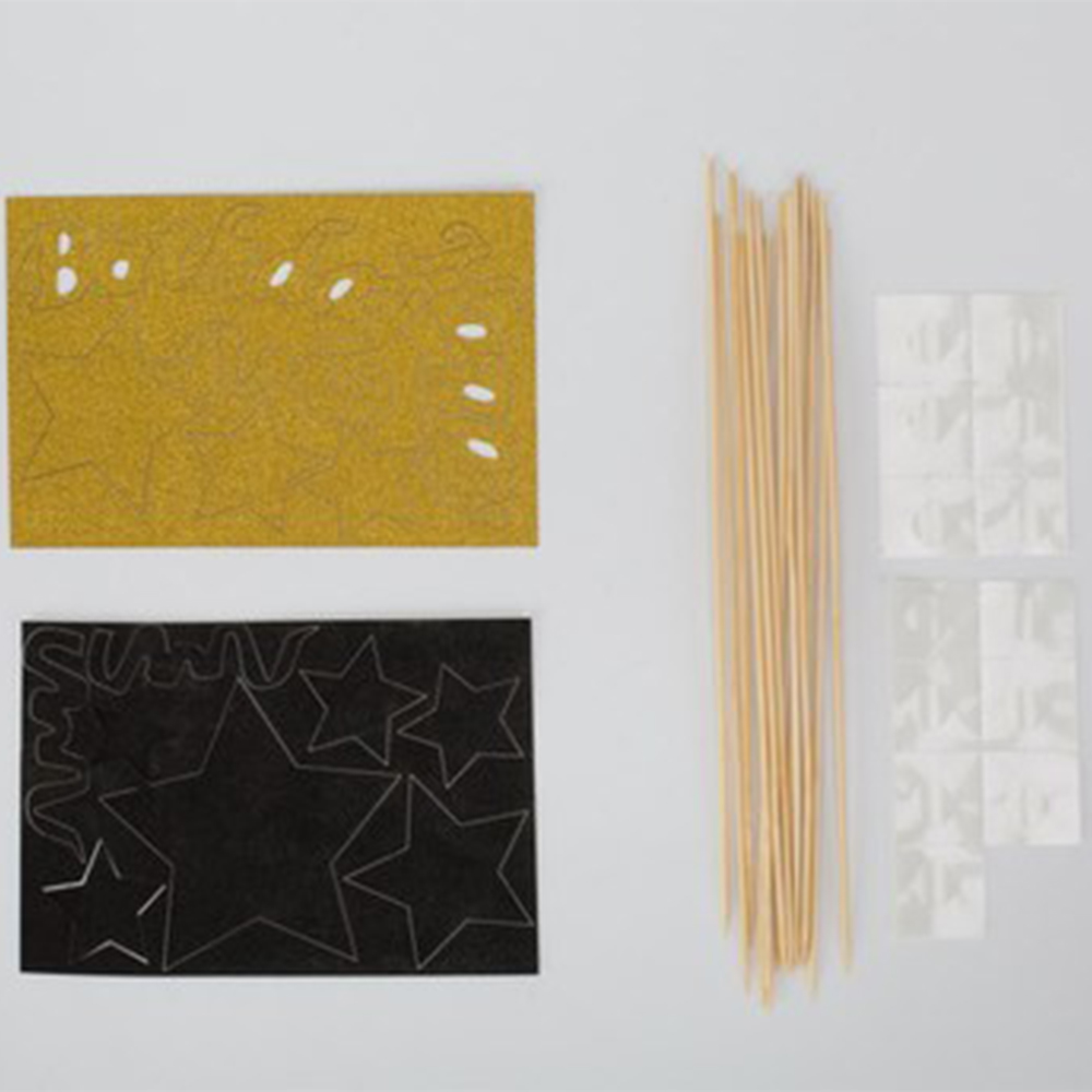 1 Set Happy Birthday Cake Toppers Black Gold Stars DIY Cake Flag Wedding Birthday Party Cake Decoration plug-in toppers