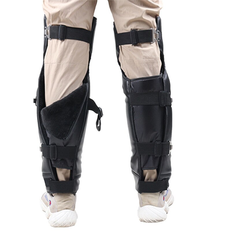 2 teile/los Motorrad Reiten Schutz Knie Pads Winter Leder Wasserdichte Warme wolle Motorrad Kneepad Beine Wärmer Rodillera Moto