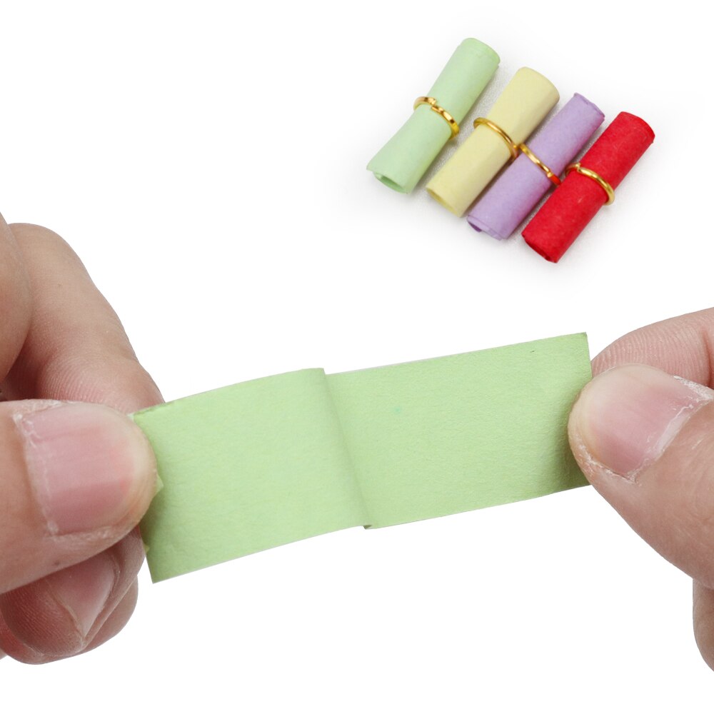 Mini papier de message mignon en capsule, pour lettre d&#39;amour, pour des de noël avec souhait, de couleur claire, 100 pièces par lot