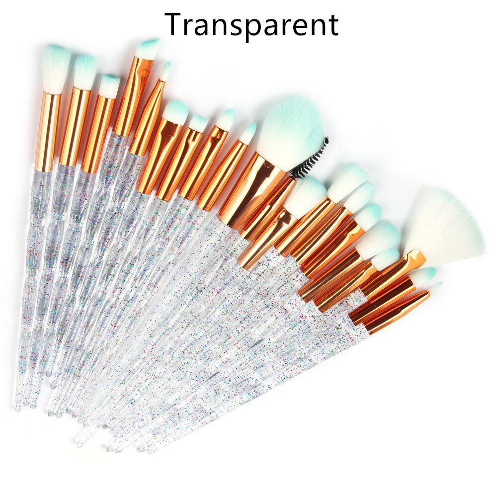 20PCS Unicorn Beauty Makeup Brushes Tool Set Blending Cosmetic Powder Eye Shadow Brush A Full Set of Cosmetic Brush: 7