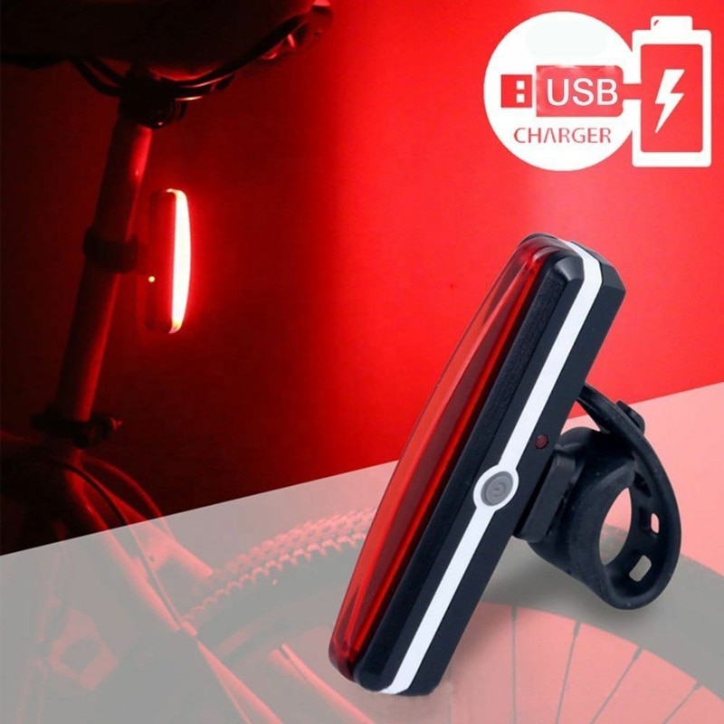 Fiets Achterlicht Led Usb Oplaadbare Waterdichte 6 Knipperende Modi Fiets Achterlicht Outdoor Veiligheid Fietsen Signaal Knipperlicht