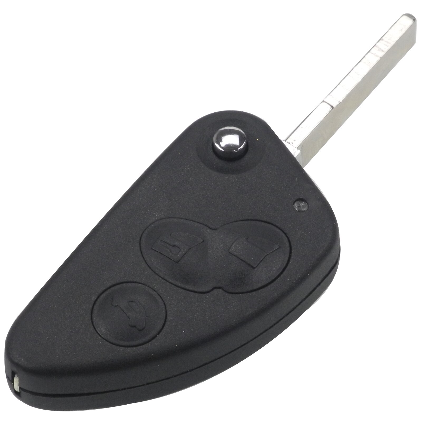 Jingyuqin 3 Knoppen Afstandsbediening Auto Sleutel Shell Fob Voor Alfa Romeo 147 156 166 Gt Ongecensureerd Blade Vervanging Flip Vouwen key Case Cover