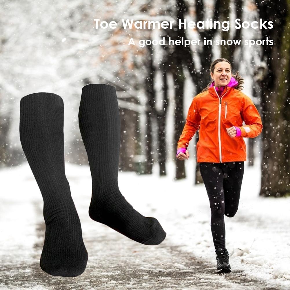 Calcetines deportivos resistentes al desgaste, calientes, eléctricos, recargables, para deportes de esquí al aire libre,