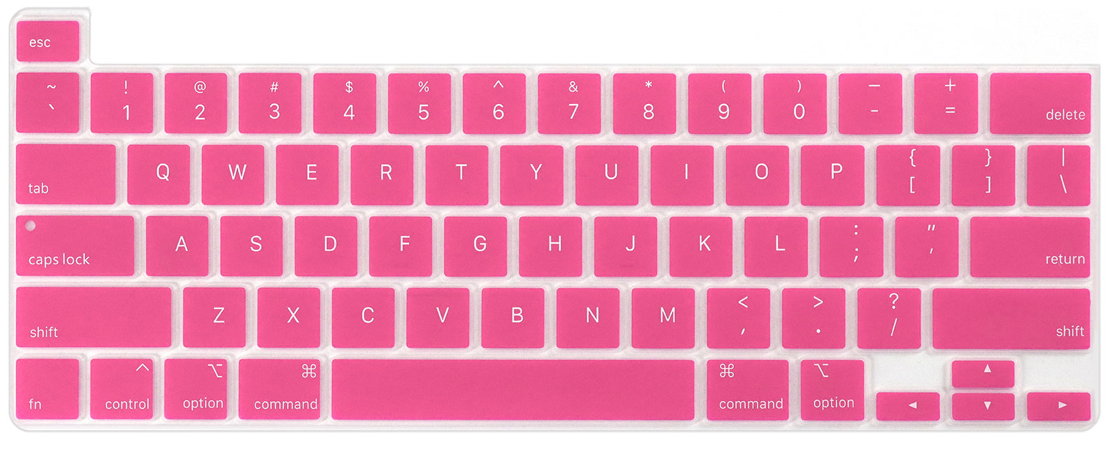 Us Layout Voor Macbook Pro 13 M1 Chip A2338 Toetsenbord Cover Silicium Voor Macbook M1 Chip Pro 13 A2338 toetsenbord Skin Protector: US Rose