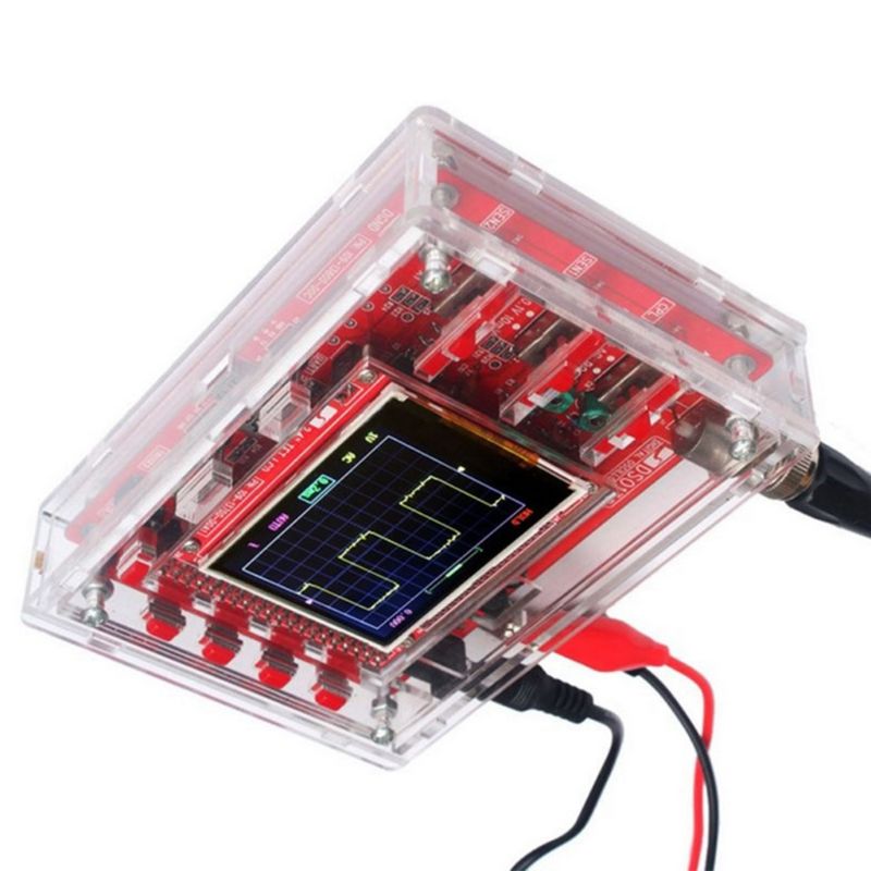 2.4 "TFT Tasche-größe Digitale Oszilloskop Bausatz DIY Teile Handheld + Acryl DIY fallen Abdeckung Hülse für DSO138 Schiff