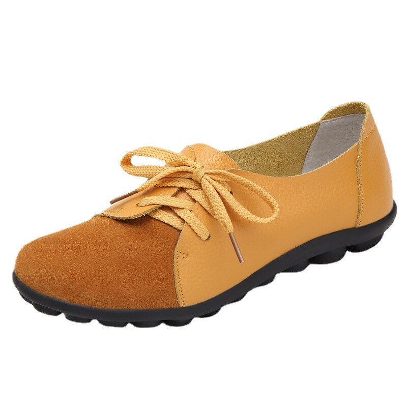 Grote Size Vrouwen Schoenen Casual En Veelzijdige Vrouwen Enkele Schoenen Lage Top Comfortabele Lace Up Doudou Schoenen