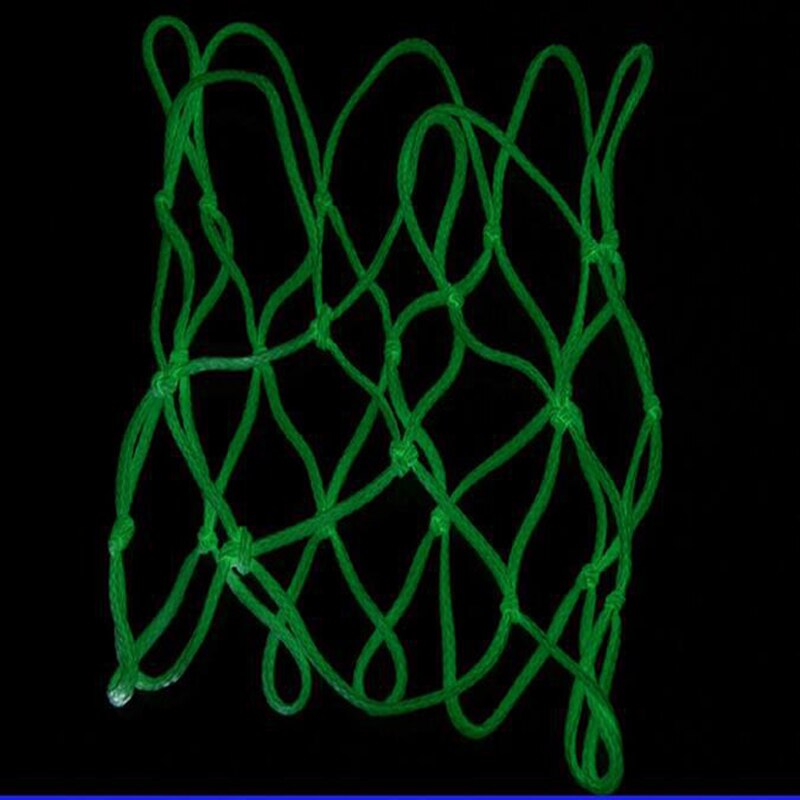 Glowing Light Shooting Training Green Basketball Net Backboard Ball Mesh Nylon Standard Basketball Hoop Net
