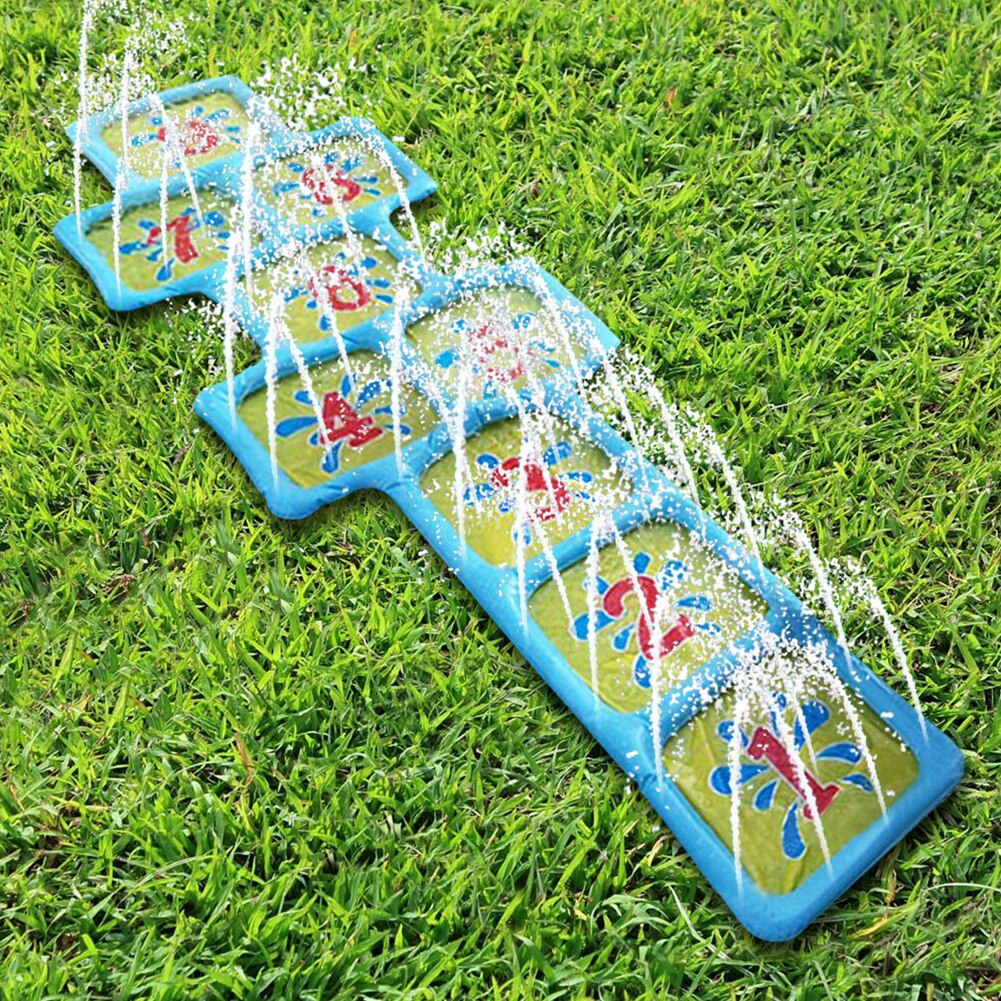 Binnenplaats Kinderen Leuke Zomer Hopscotch Opblaasbare Speelgoed Zwembad Outdoor Water Sprinkler Game Mat Spray Splash Spelen Accessoires