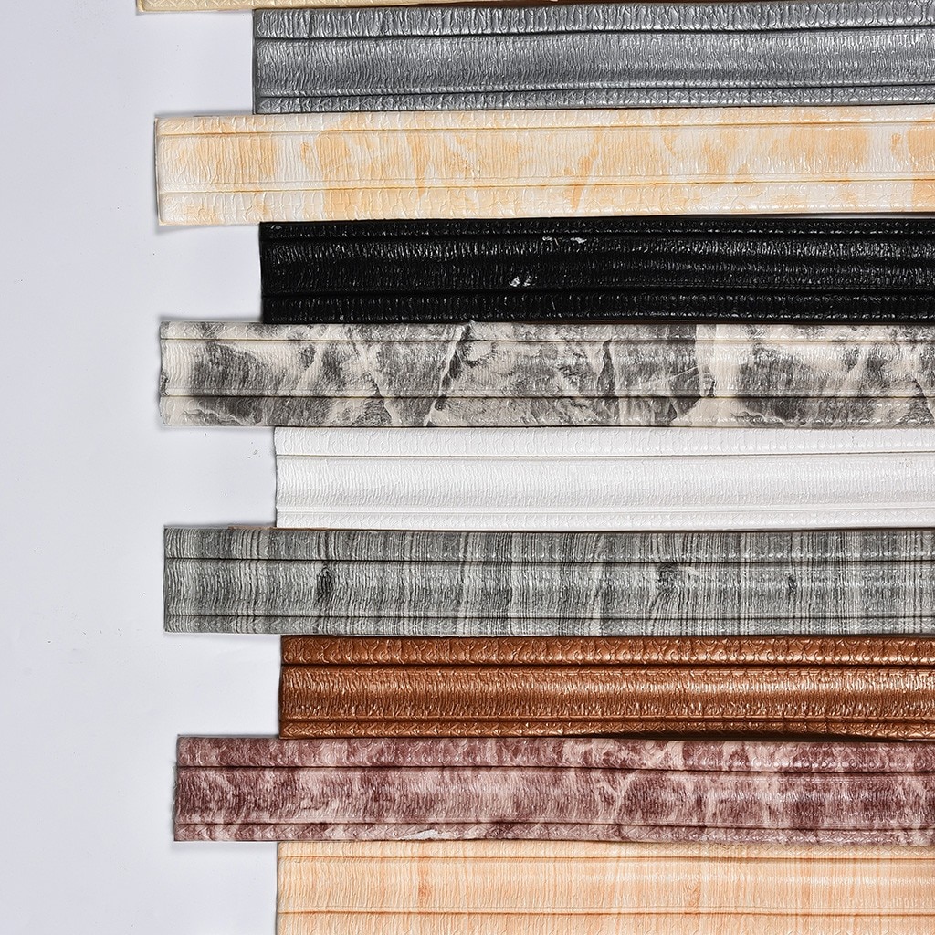 Kitchen Window Accessories 3D Selfadhesive Waterproof Pattern Wallpaper Border Wall Decor Removable edge gap Sticker#15