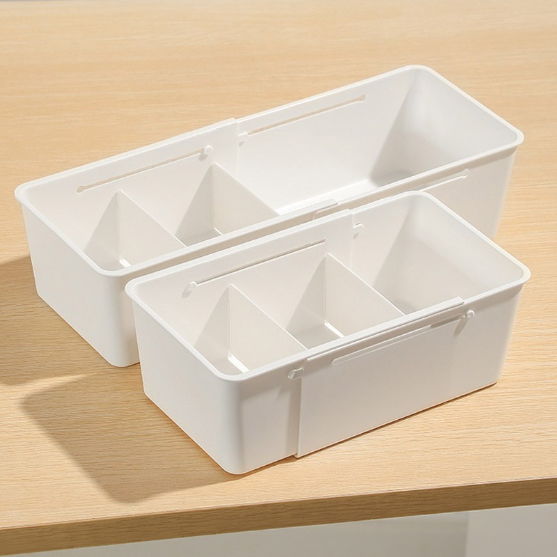 Drawer Organizer Box Home Retractable Sorting Kitchen Compartments Underwear Desktop Cutlery Storage Box Classification Sock Box