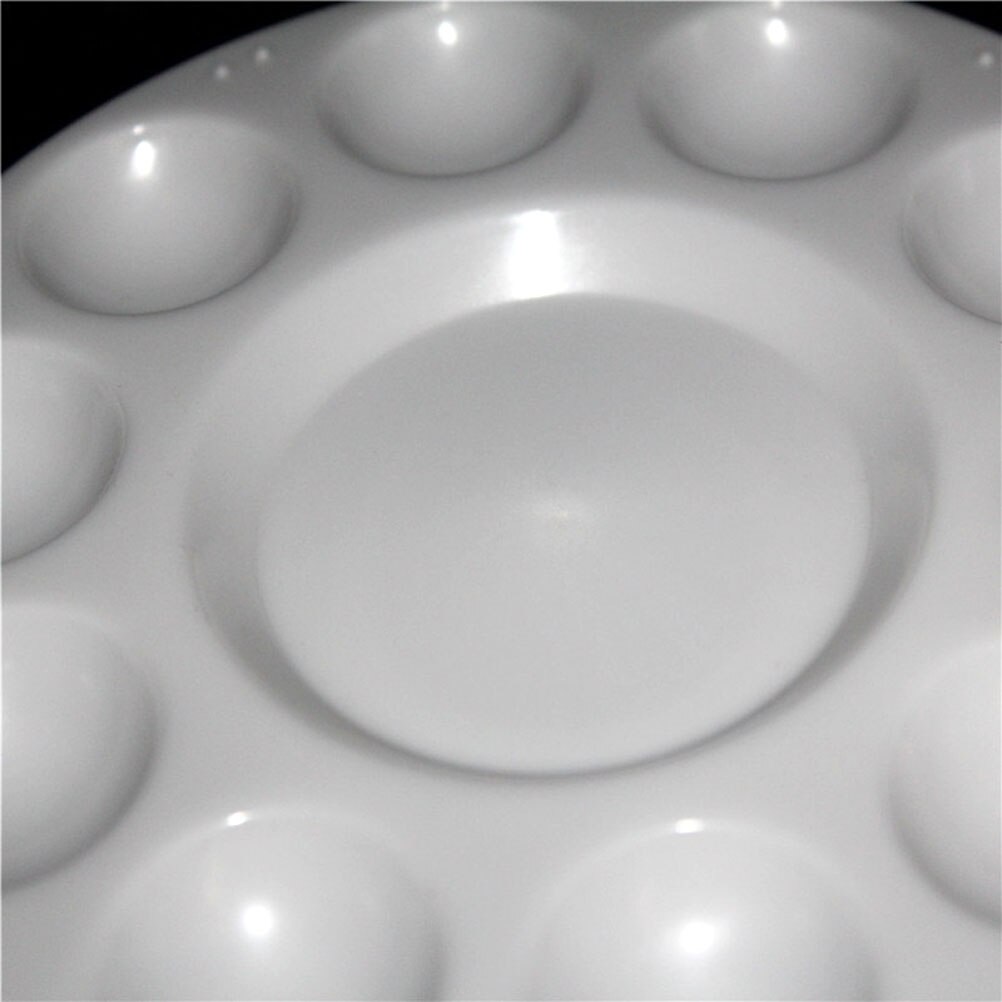 36 Pcs Paint Tray Palettes Plastic for DIY Craft Art Painting (White)