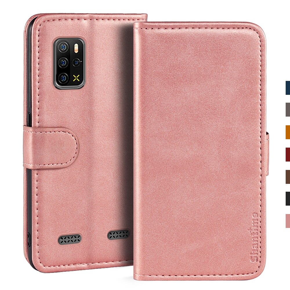 Case Voor Ulefone Armor 12 5G Case Magnetische Wallet Leather Cover Voor Ulefone Armor 12 5G Stand Coque telefoon Gevallen: Rosegold