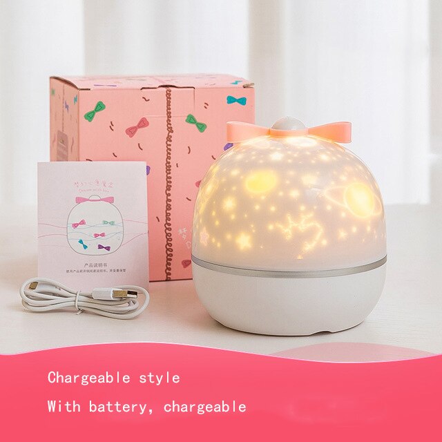 Star Night Light Projector Constellation Night Lamp Bedroom Nightlight Kids Baby Children Room Light Bluetooth Speaker Music: A Chargeable
