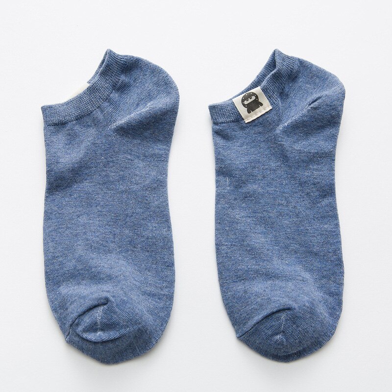 10 Pairs Large Size Socks Men Summer Breathable Alien Ankle Socks Short Cute Calcetines Deodorize Low Cut Thin Student EU 45: blue