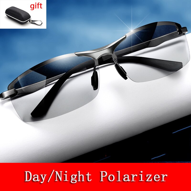 Sunglasses for Night Vision Polarized Safety Goggles HD Panoramic Anti-impact Shock Dust Resistant Fishing/driving Glasses