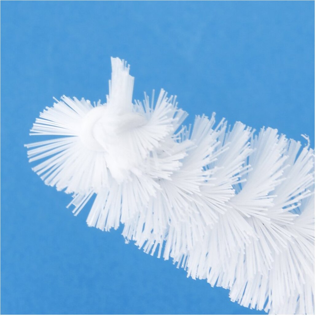 Casa gancho estilo punho leite garrafa mamilo escova limpa 2 em 1