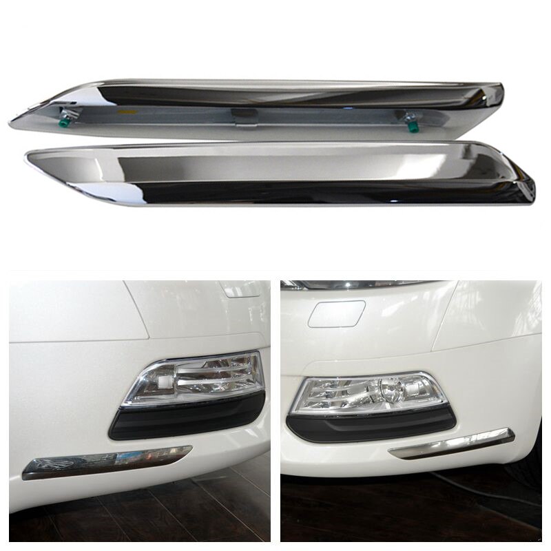 Car Front Bumper Chrome Strip for Citroen C5 X7 2007 Strip Sticker Cover Trim for Peugeot Silver Trim Decoration Cover