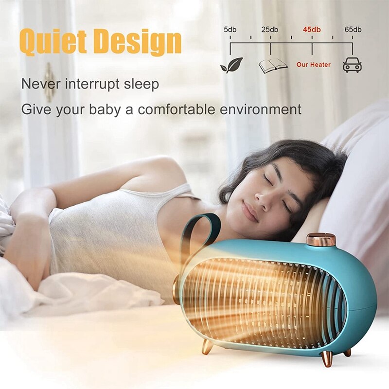 Space Heaters Portable Mini Heaters for Homes and Offices Energy-Saving Small Space Heaters, US Plug