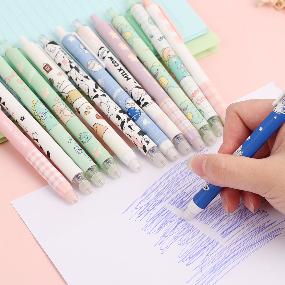 Erasable Gel Pen Animal Writing Supplies Stationery Office Accessories School Office Mechanical Erasable Ink Pens Back To School