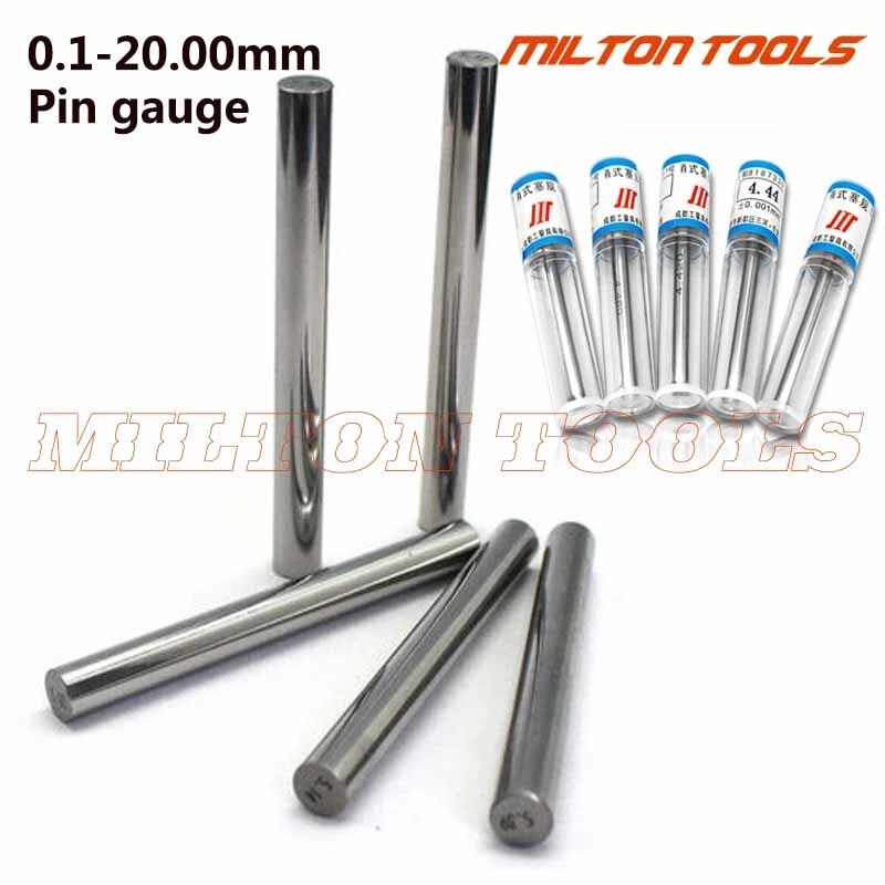 1 kpl 0.1-0.49mm 0.5-5.99mm 6-9.99mm 20.0mm lieriömäinen tappimitta sileä tulppa mittari reikä mittari askeltappi mittarin mittaustyökalu
