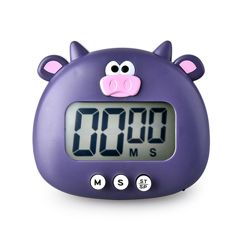 Timer digitale per bambini studio Cucina Conto alla rovescia Sveglia Timer da studio per bambini Simpatici animali Timer Cucina gadget da cucina Regalo Nuovo: giallo