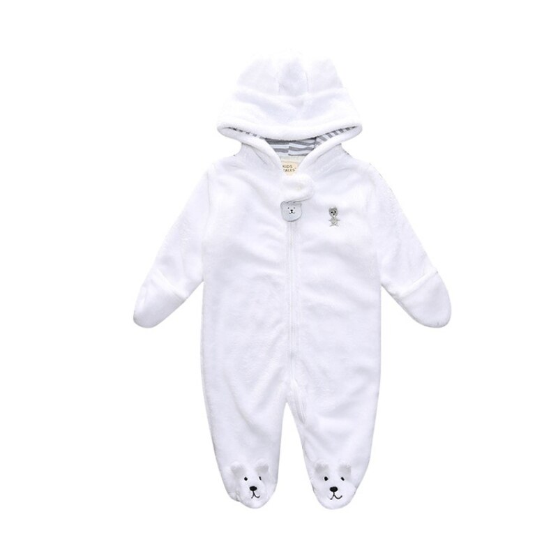 Herfst- en winterklimkleding voor baby's, jongens- en meisjesrompertjes, warme overalls: 02 / 0-3 maanden