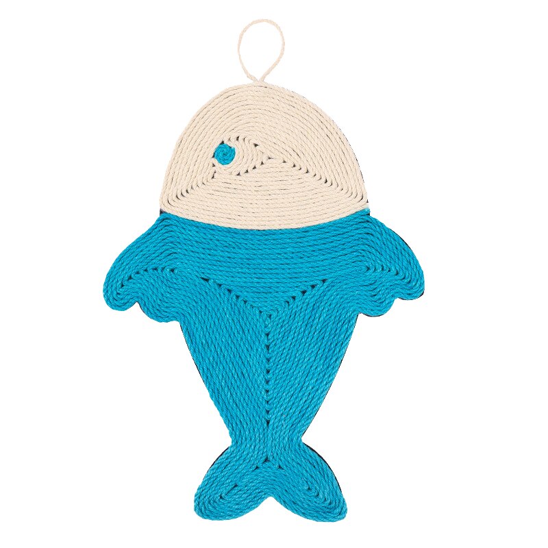 Cat Paw Pad Cat Scratching Mat Cat Sisal Paw Pad Cactus Kitten Scratcher Board Moisture-proof Scratcher Cushion: fish