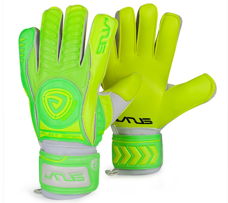 Professionelle Latex Torwart Handschuhe Für Goalie Fußball Fußball Mit Finger Schutz L476: Green / Size 10