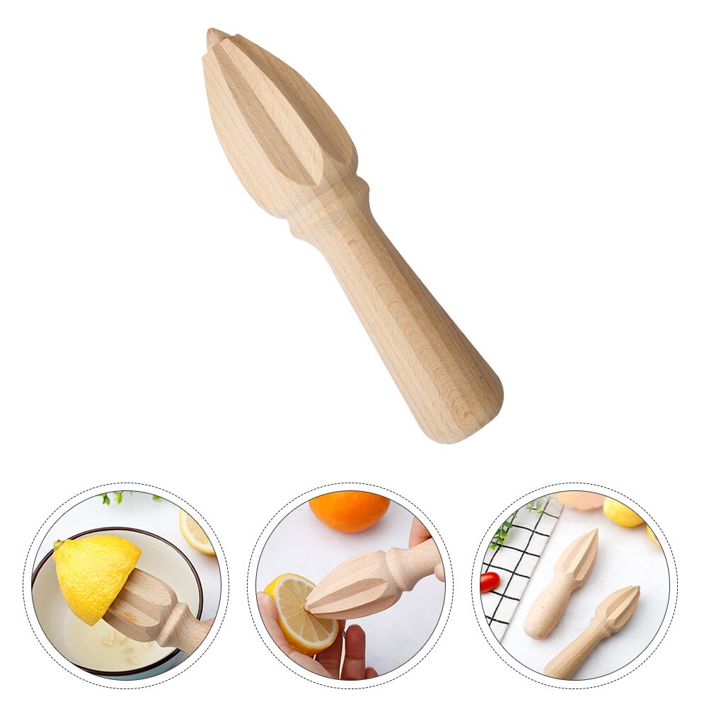 Manual Maker Wooden Fruit Reamer Lemon Juicer Squeezer Wooden Lemon Reamer for Restaurant Kitchen: Default Title