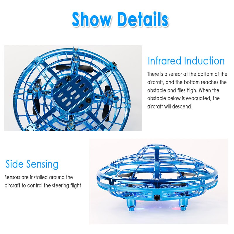 mini helikopter UFO RC warkot Infraed ręka UFO latająca piłka mini warkot zabawki zdalnie sterowane ręcznie sterowana zabawka-helikopter latać zabawki drony