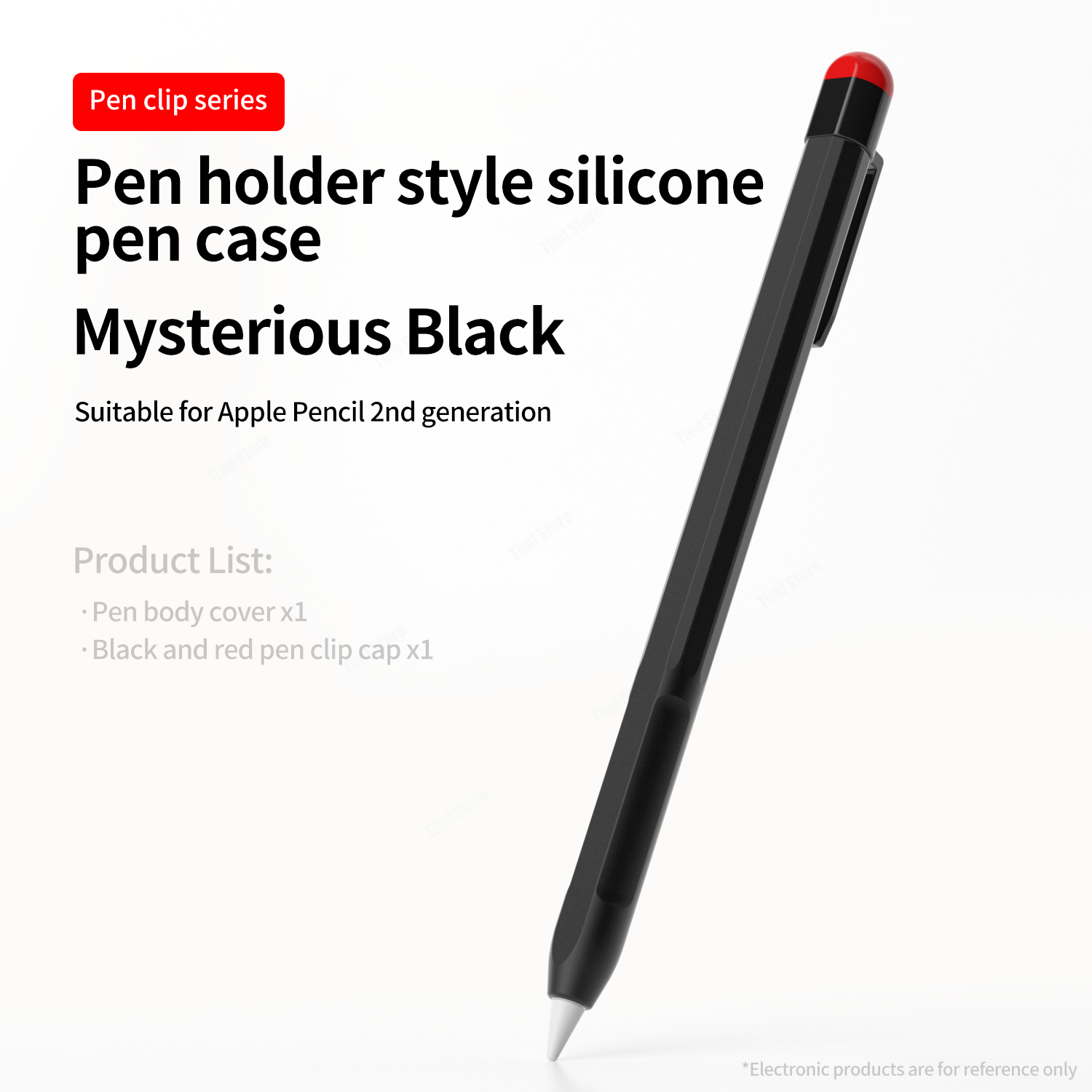 Funda para Apple Pencil Pro 2024, funda para Apple Pencil 2 de segunda generación, funda para lápiz óptico, funda de silicona para iPad: XXL / Black Yellow